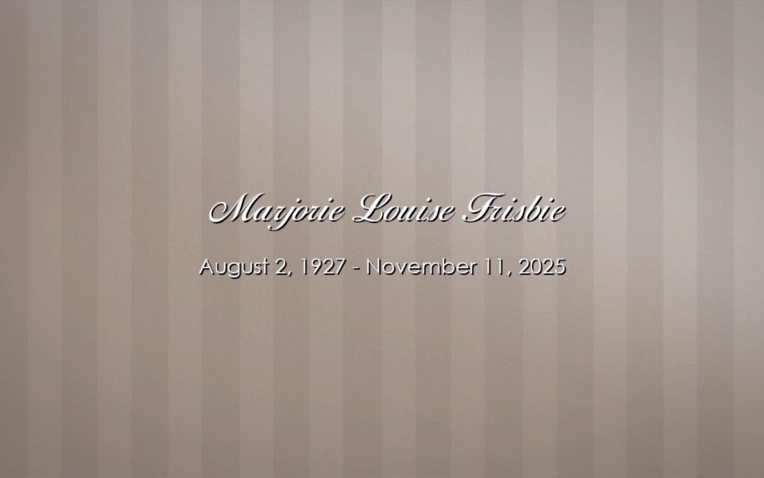 Marjorie Frisbie Funeral Service